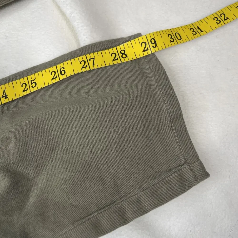 Paige Verdugo Ankle Jeans Sahara Green Size 28